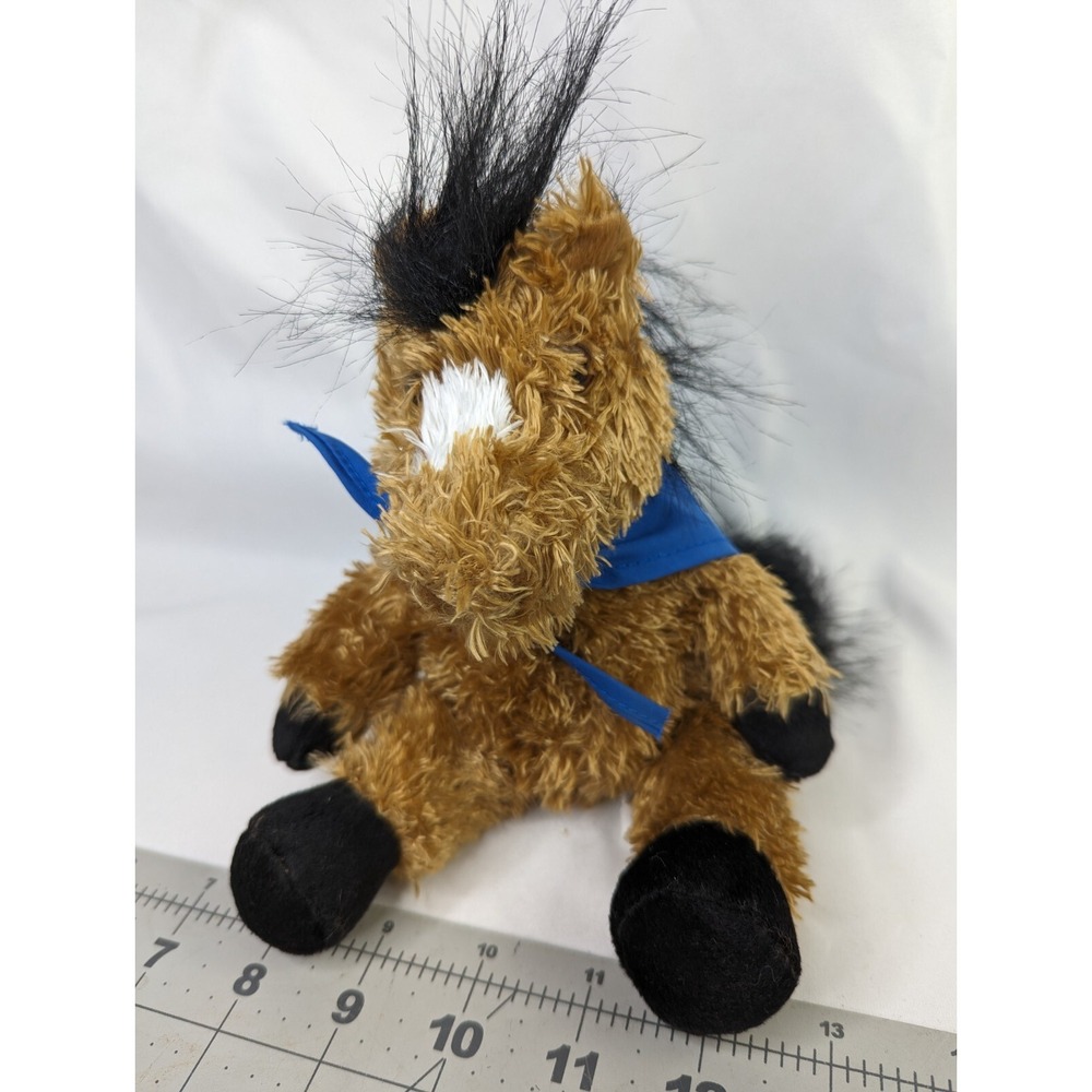 Brown‎ Horse Plush Ermco Bandana Its All Greek to Me 8 Inch Stuffed Animal Toy